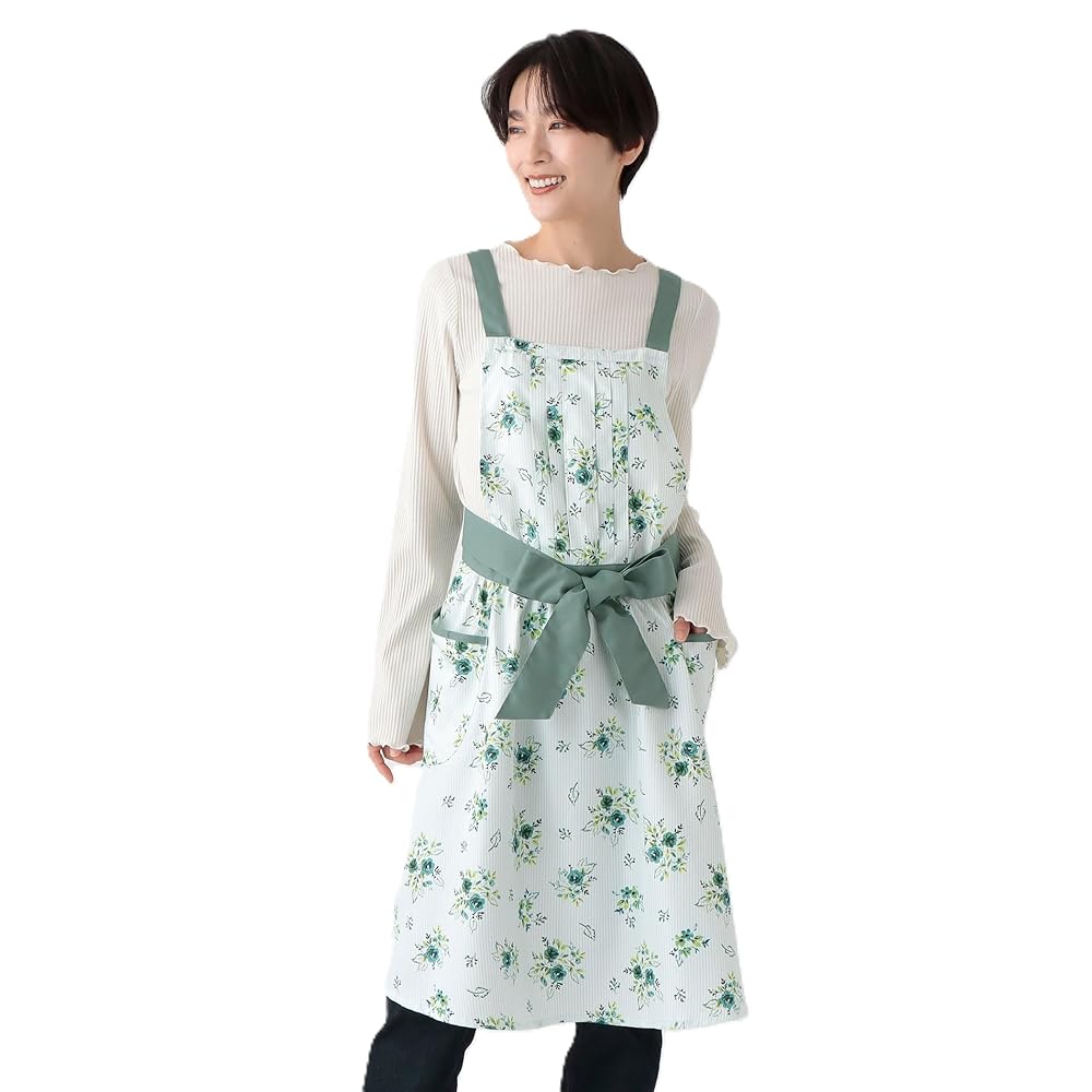 【tea　新品未使用】素敵なフェイラーのエプロン tea 新品未使用】素敵なフェイラーのエプロン tea 新品未使用